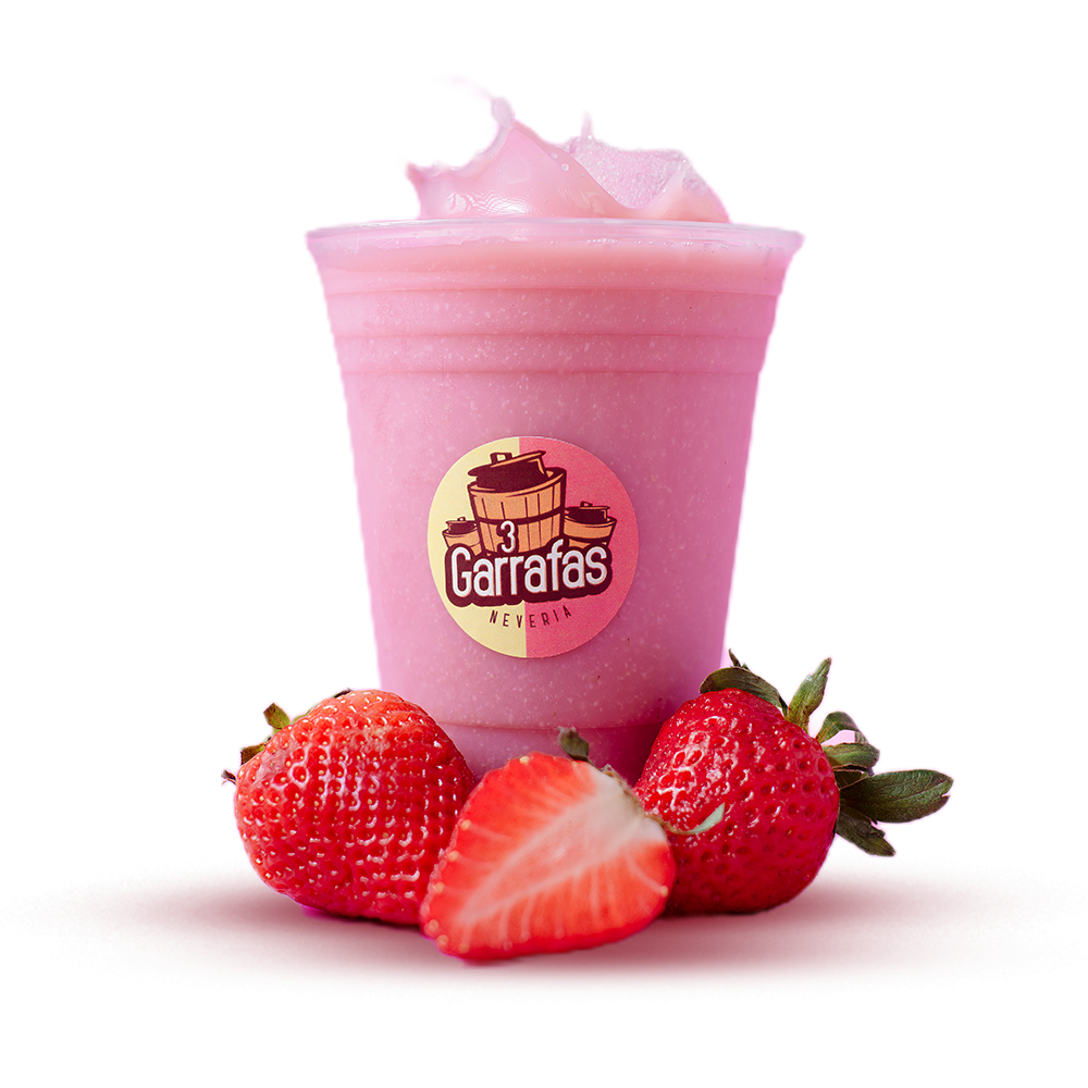 Frappé de fresa 3 Garrafas